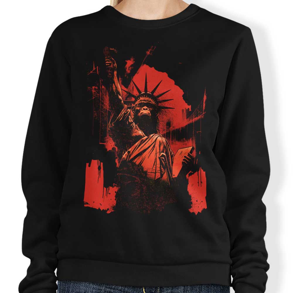 Kharmazero Primal Liberty Crewneck Sweatshirt for Men and Women in Multiple Sizes
