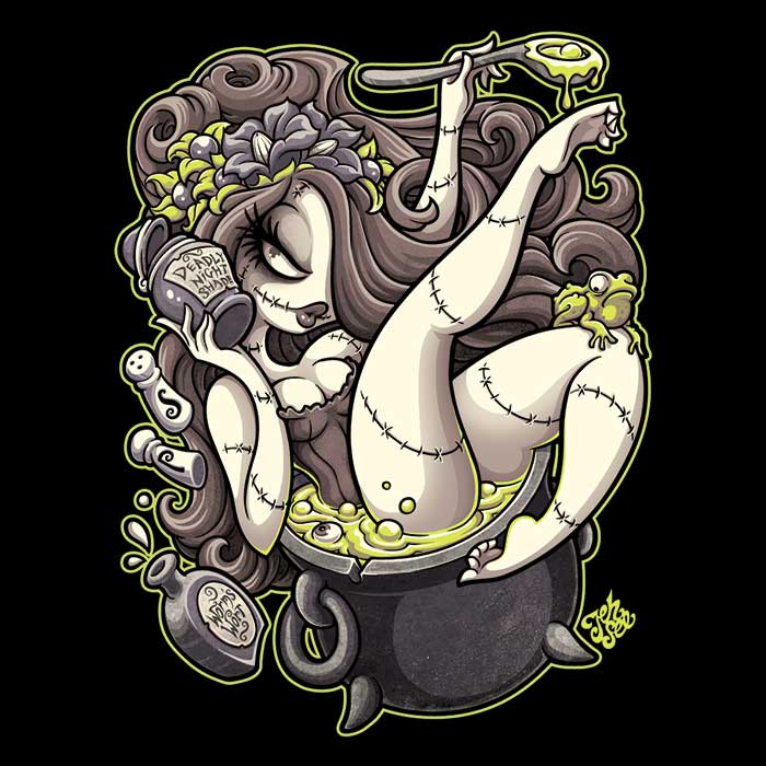 Jehsee's Deadly Nightshade Comfortable Crewneck Sweatshirt in S - 4XL Sizes