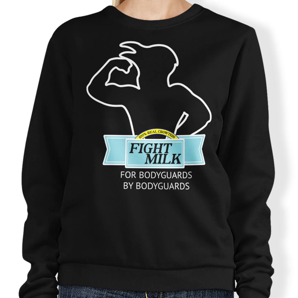 CoD Designs Fight Milk Crewneck Sweatshirt in S - 4XL Sizes