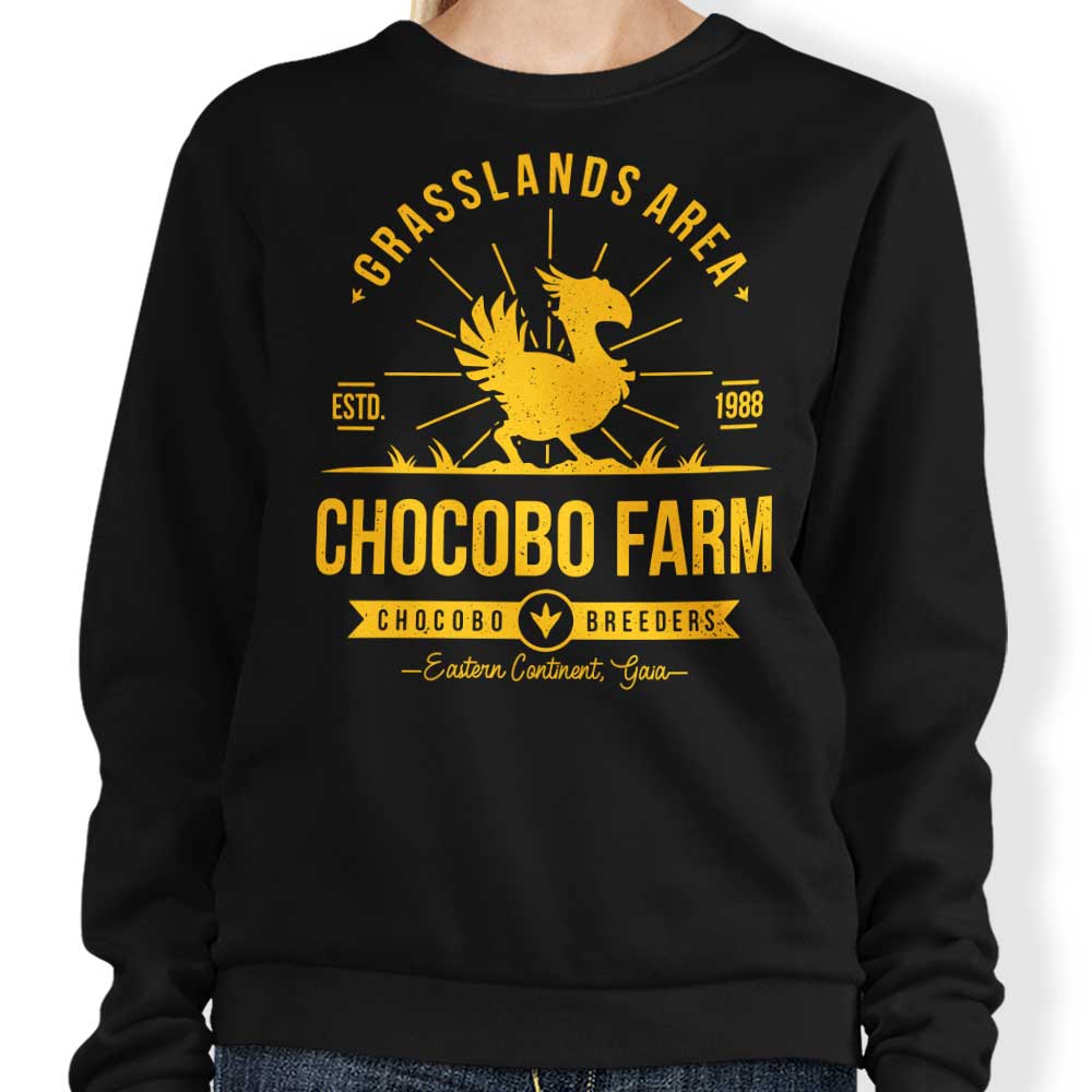 Chocobo Farm-themed Casual Sweatshirt by Alundrart Design