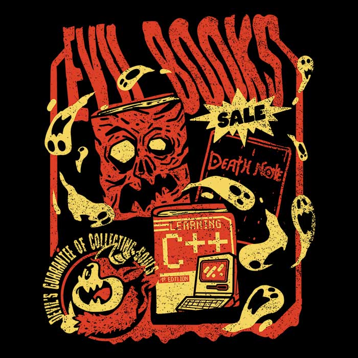 Sketchdemao's Evil Book Sale Crewneck Sweatshirt - S to 4XL Sizes