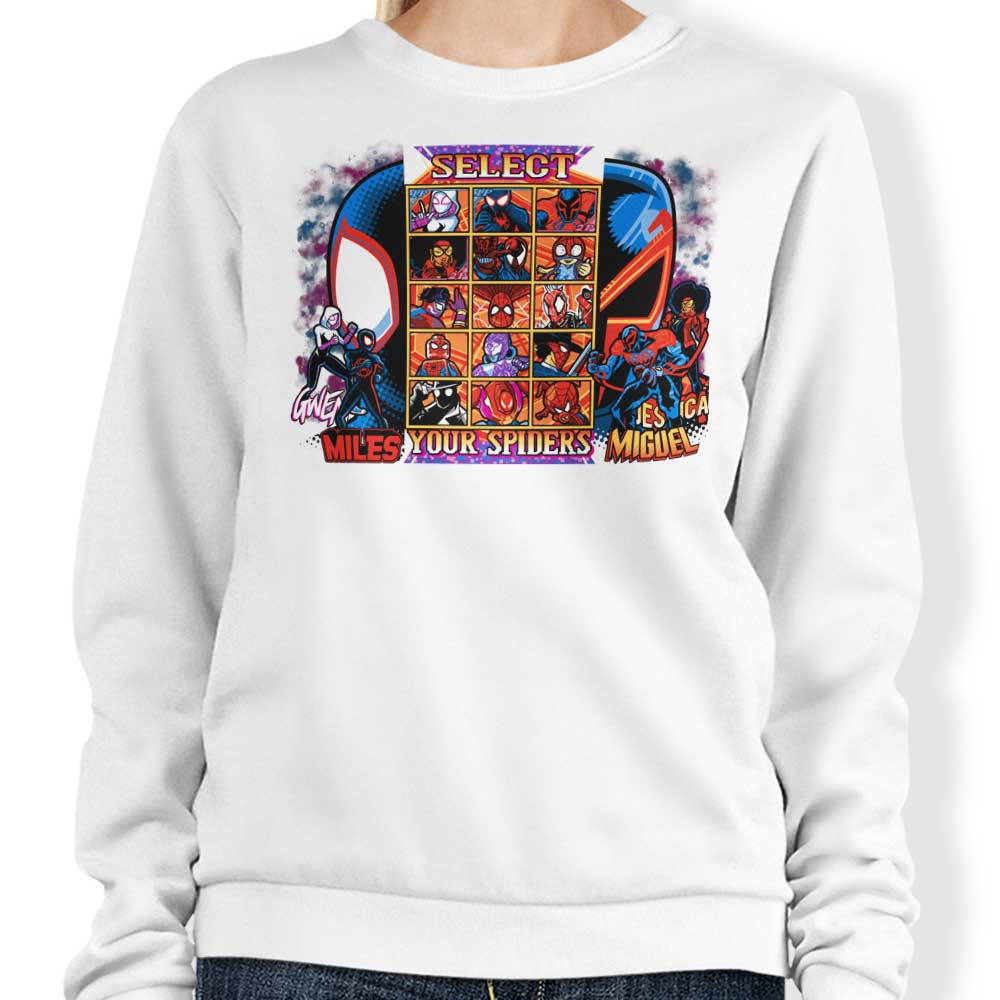 Spiders' Clash - Stylish Sweatshirt for Fashion Enthusiasts