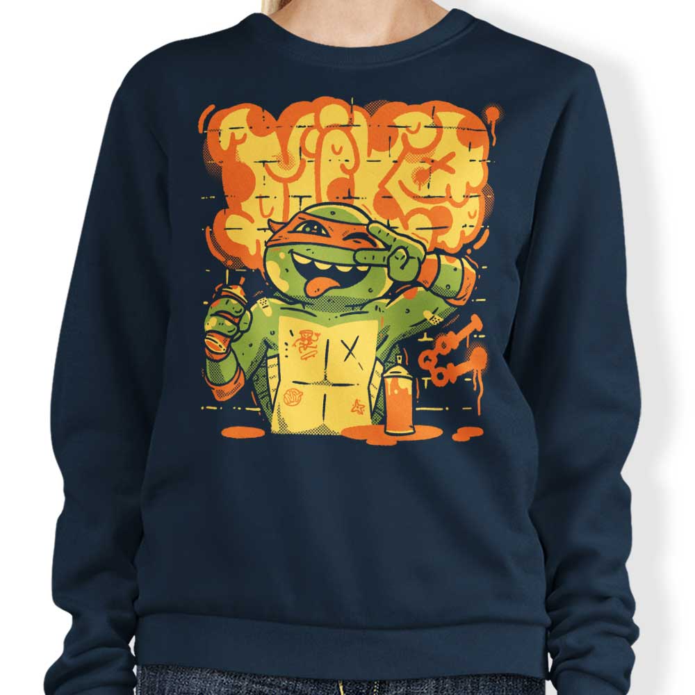 Mikey Mayhem Crewneck Sweatshirt by Fitas Artwork