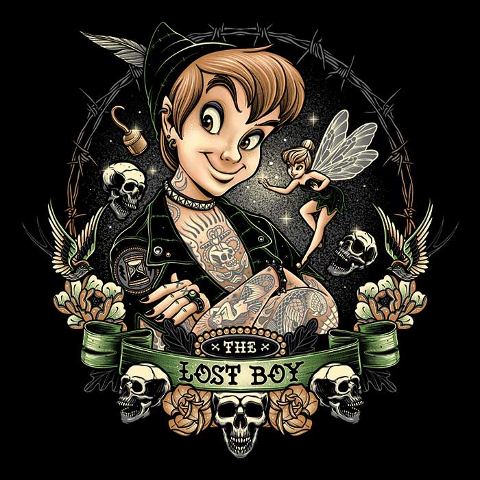 Momma Gorilla's Comfortable 'Lost in Neverland' Crewneck Sweatshirt