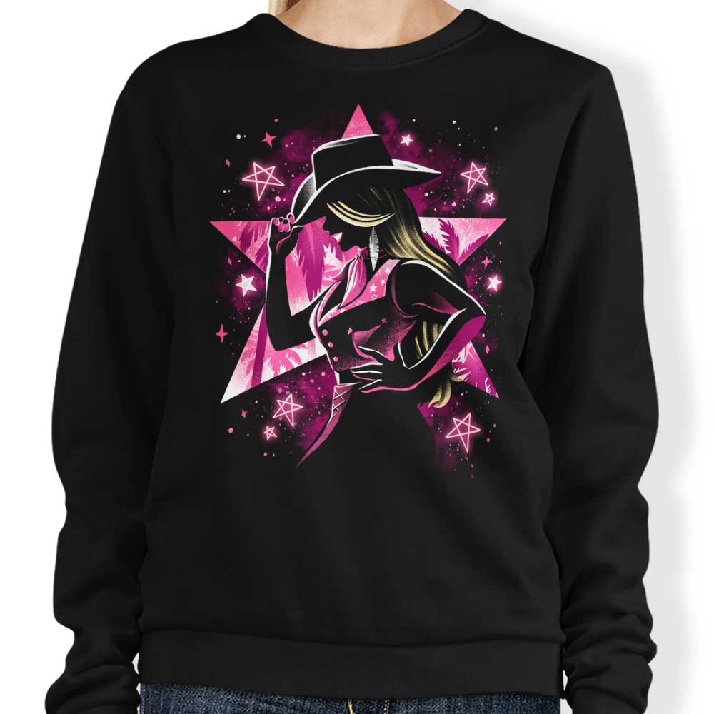 Alemaglia's Stylish Malibu Cowgirl Crewneck Sweatshirt - S to 4XL Sizes