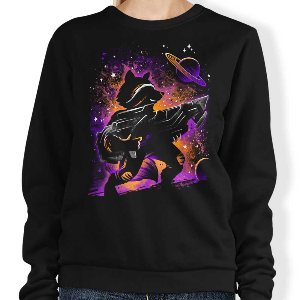 Alemaglia's Space Raccoon Crewneck Sweatshirt for Men and Women