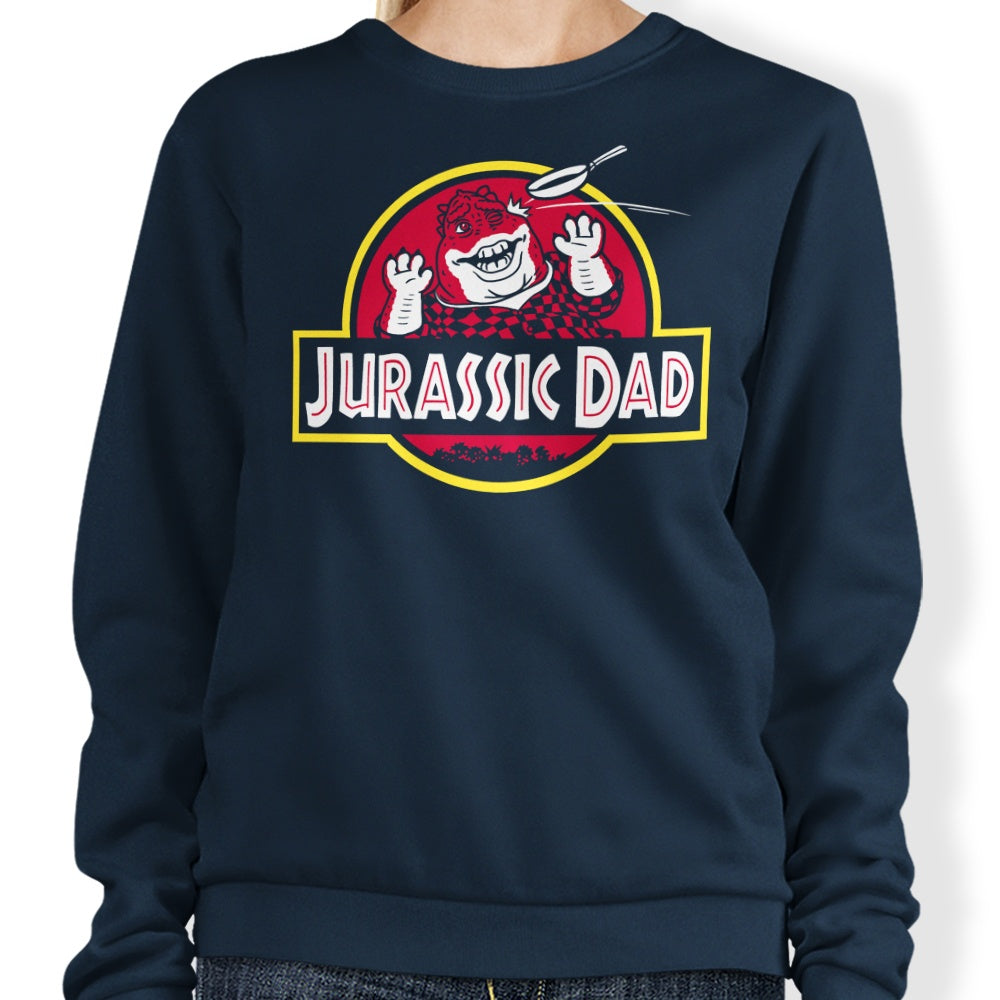 Raffiti's Jurassic Dad Comfortable Crewneck Sweatshirt