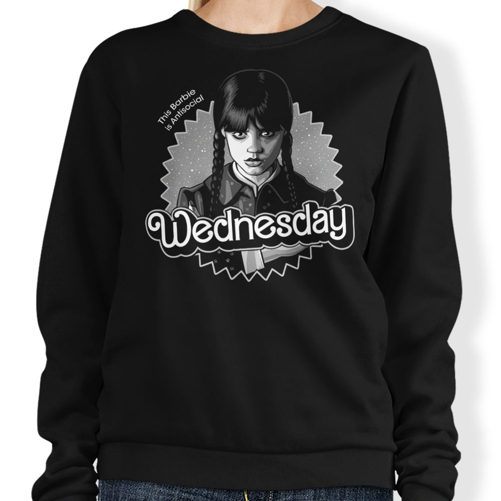 Comfortable Antisocial Doll Crewneck Sweatshirt in S - 4XL Sizes
