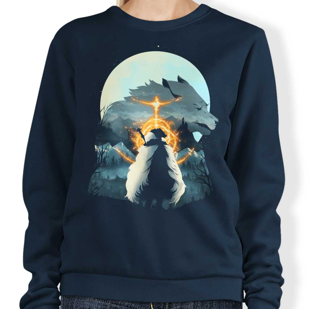 Dandingeroz's Stylish Half - Wolf Sweatshirt for Trendy Wear