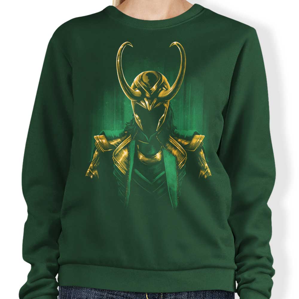 Teesgeex Mischief Armor Crewneck Sweatshirt in S - 4XL Sizes
