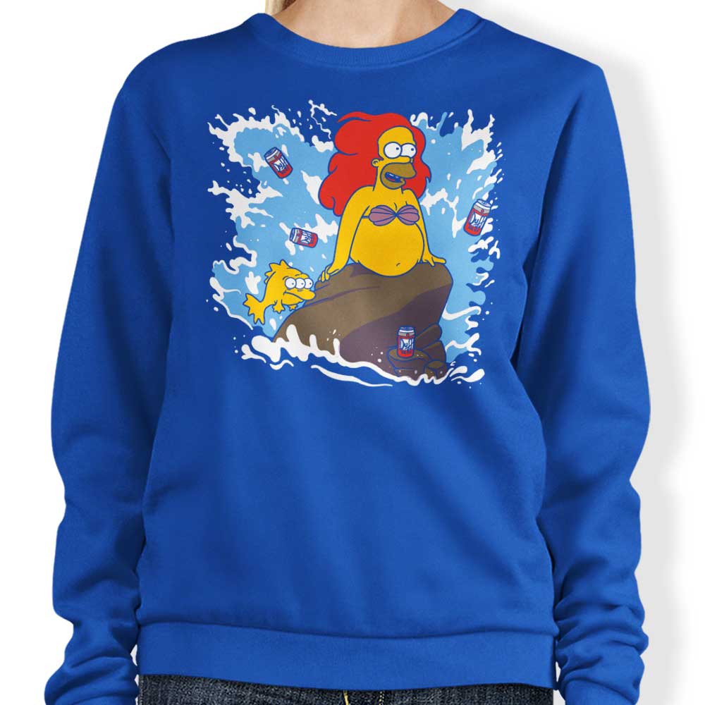 The Little Beerman Crewneck Sweatshirt by Leepianti - Comfortable and Durable Apparel
