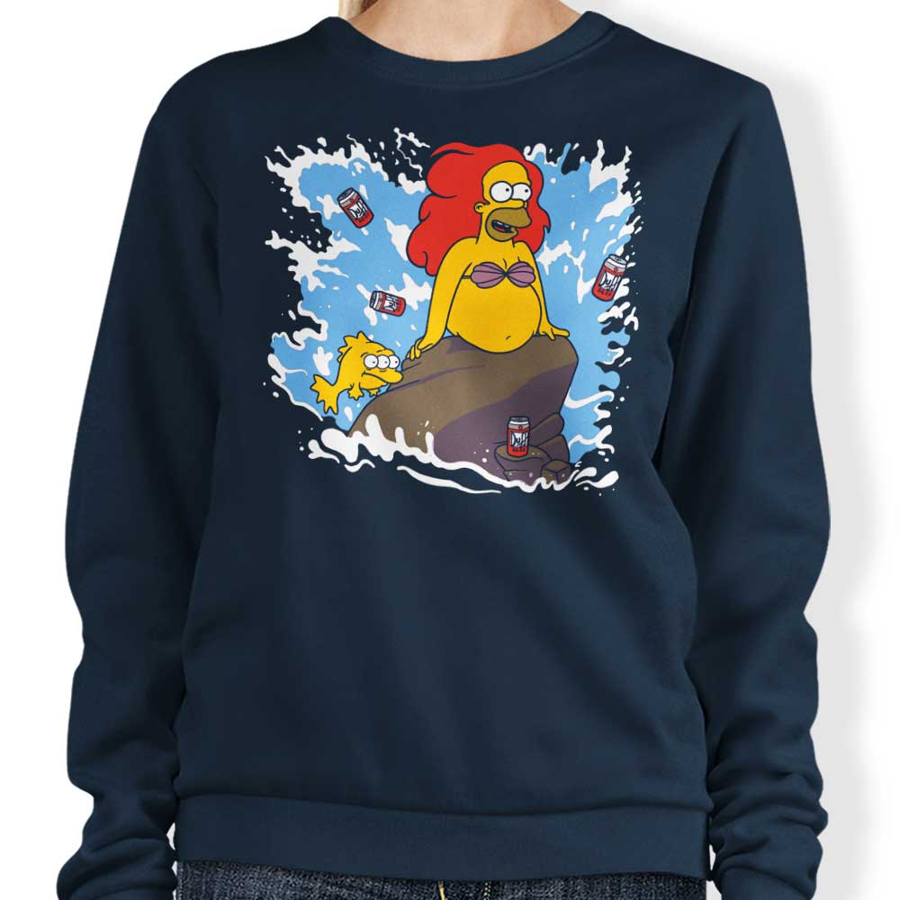 The Little Beerman Crewneck Sweatshirt by Leepianti - Comfortable and Durable Apparel