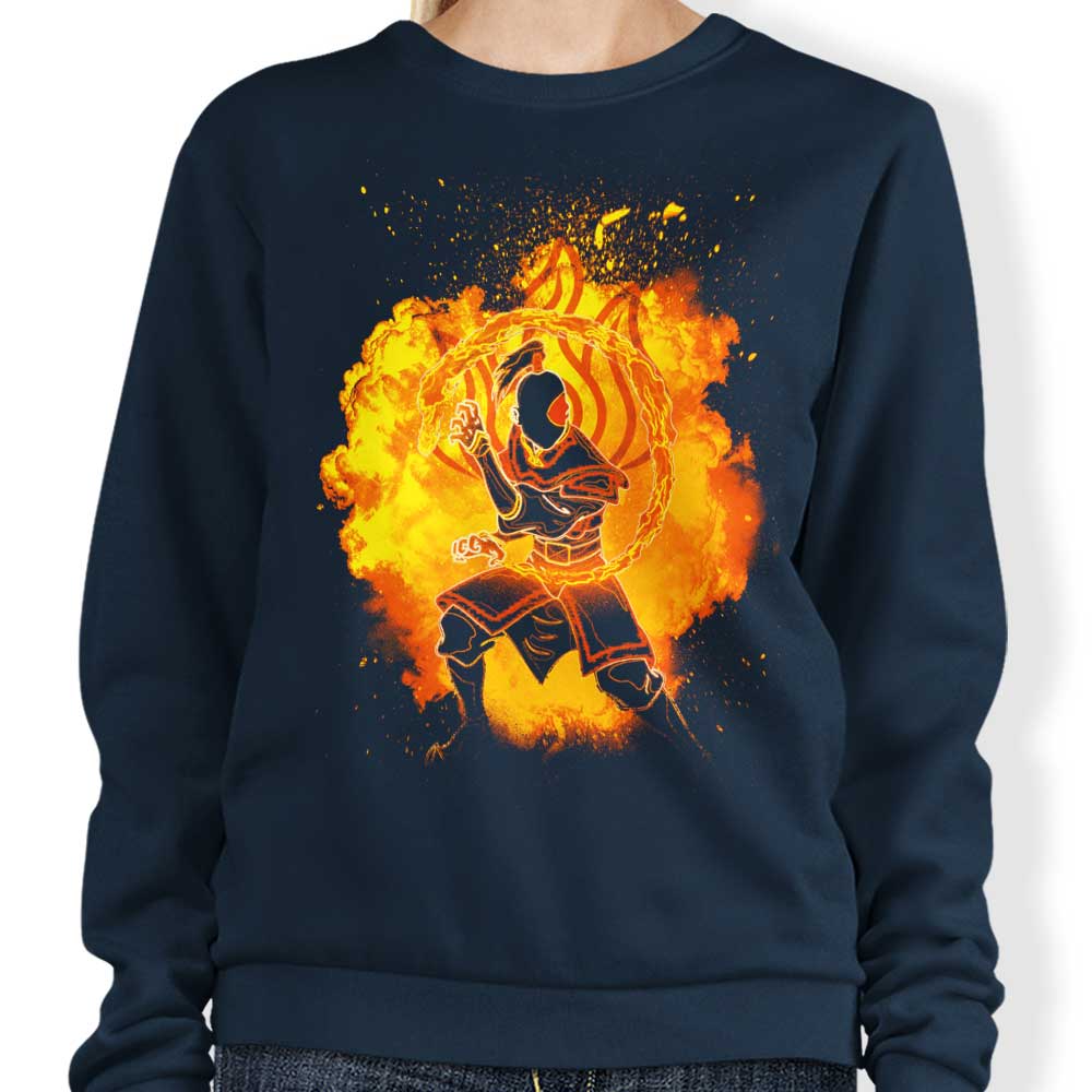Donnie Illustrations' Fire - Inspired Crewneck Sweatshirt in S - 4XL