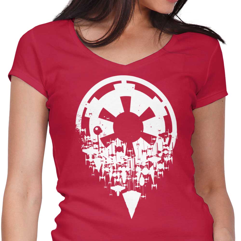 Women's V-Neck T-Shirt - Fractured Empire Collection
