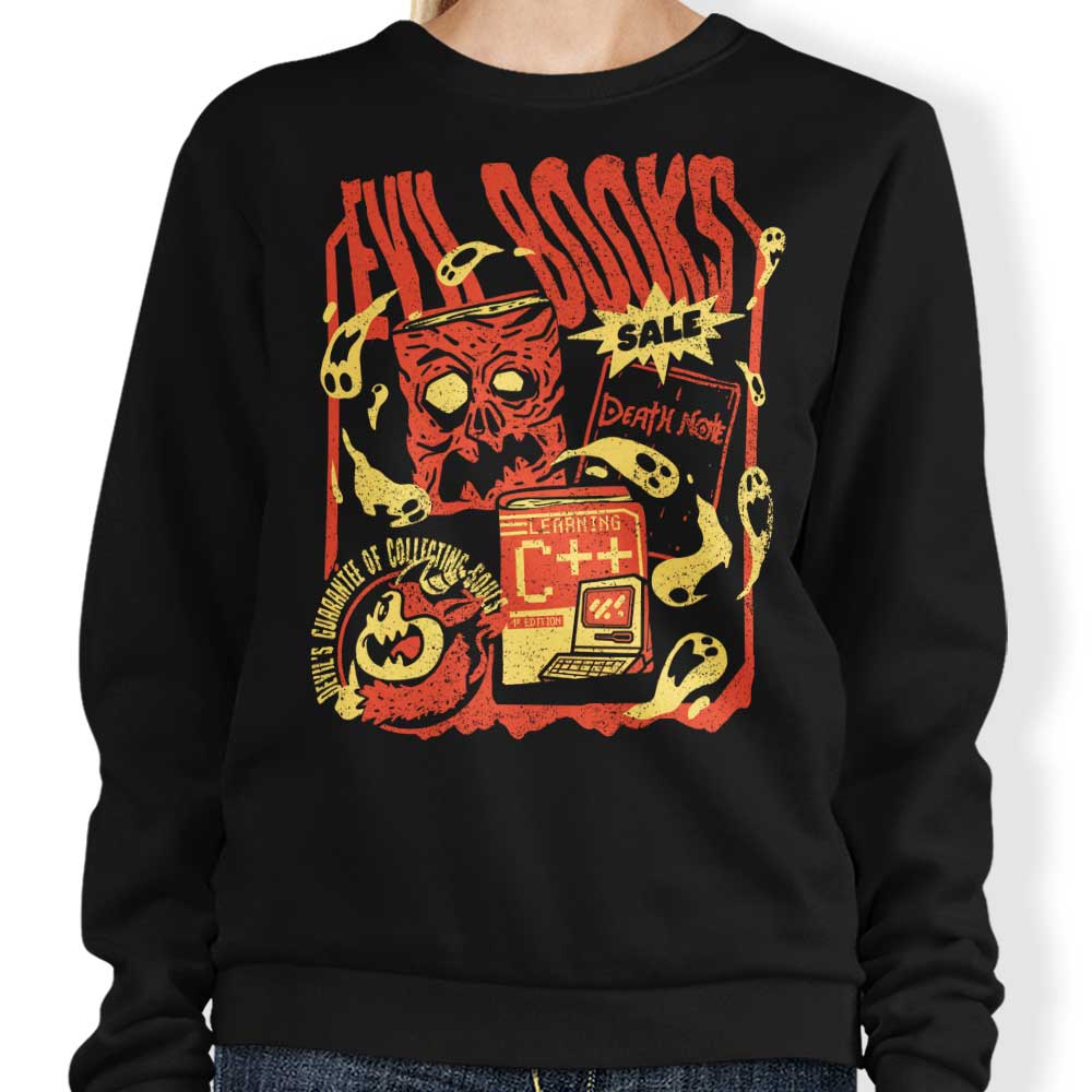 Sketchdemao's Evil Book Sale Crewneck Sweatshirt - S to 4XL Sizes