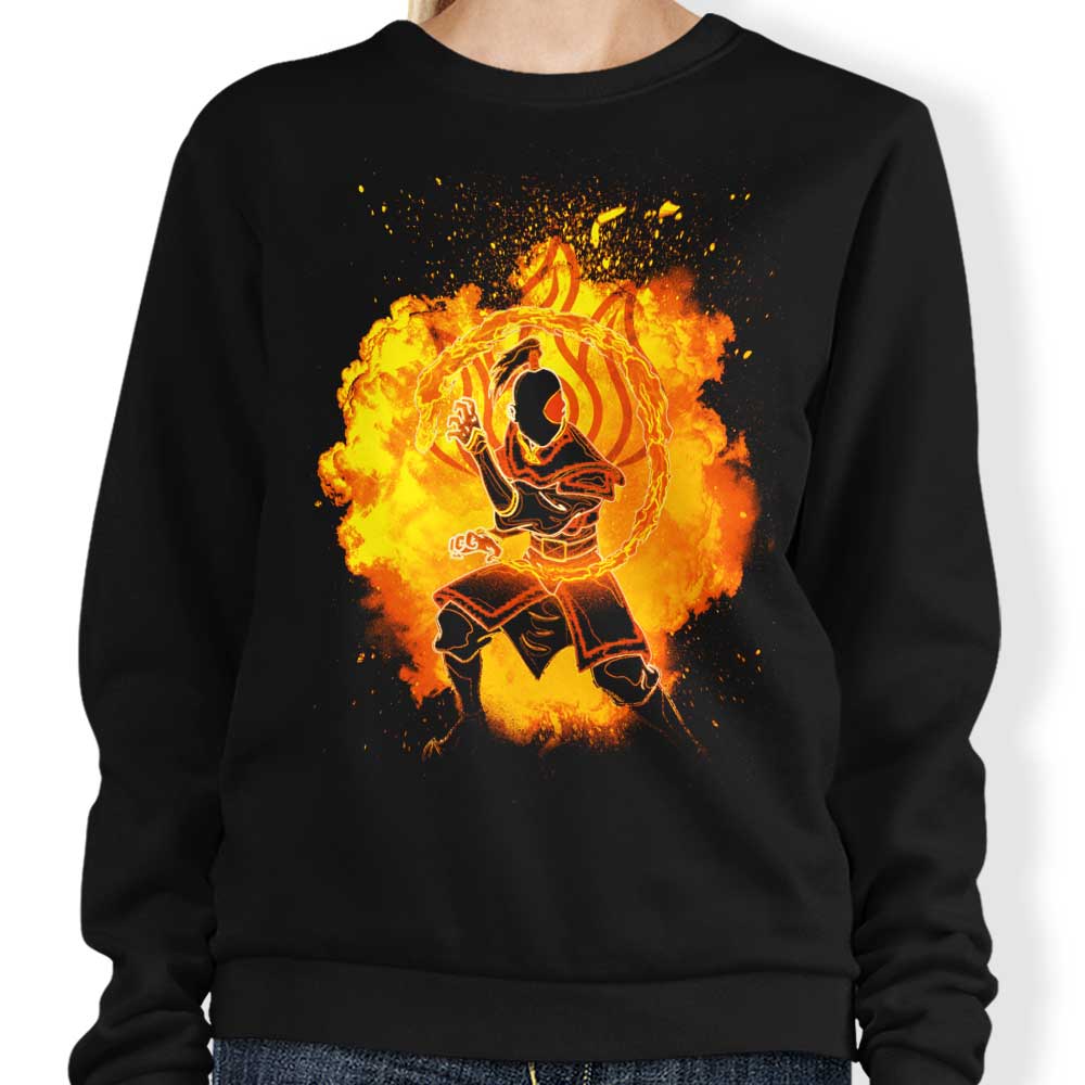 Donnie Illustrations' Fire - Inspired Crewneck Sweatshirt in S - 4XL