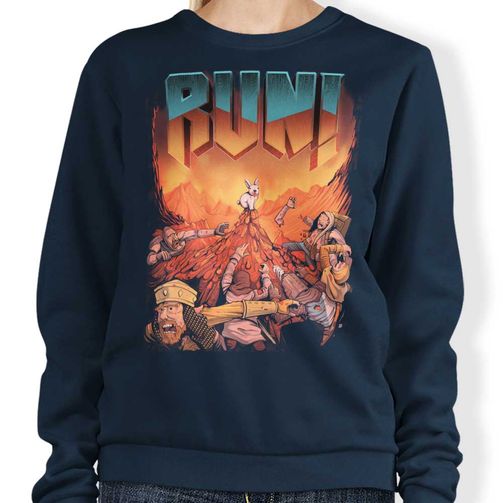 MoisEscudero Comfortable RUN Crewneck Sweatshirt in S - 4XL Sizes