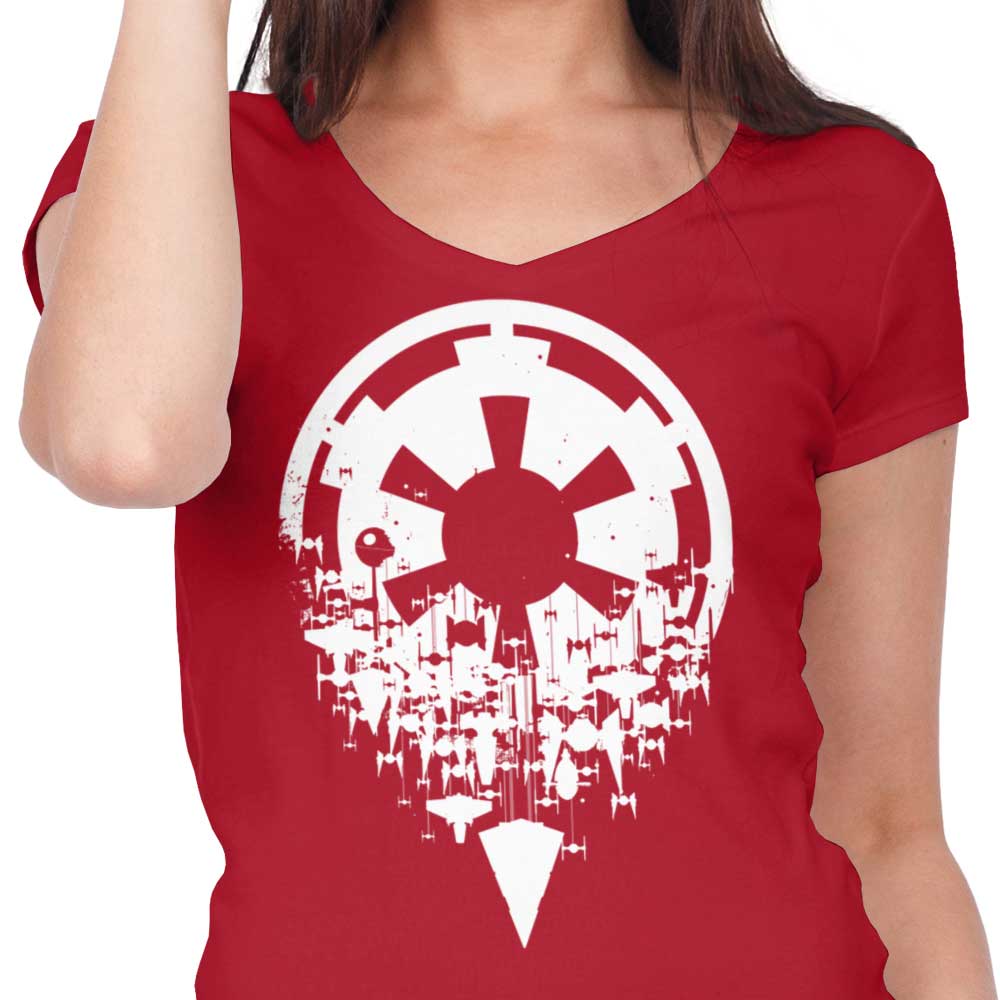Women's V-Neck T-Shirt - Fractured Empire Collection