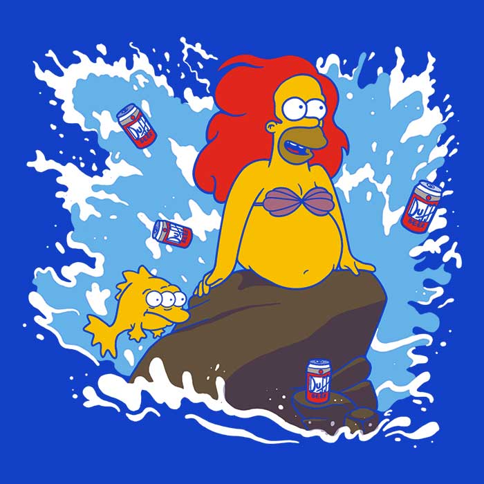 The Little Beerman Crewneck Sweatshirt by Leepianti - Comfortable and Durable Apparel