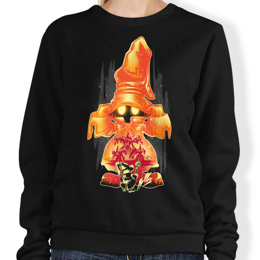 Black Wizard Crewneck Sweatshirt by Hypertwenty