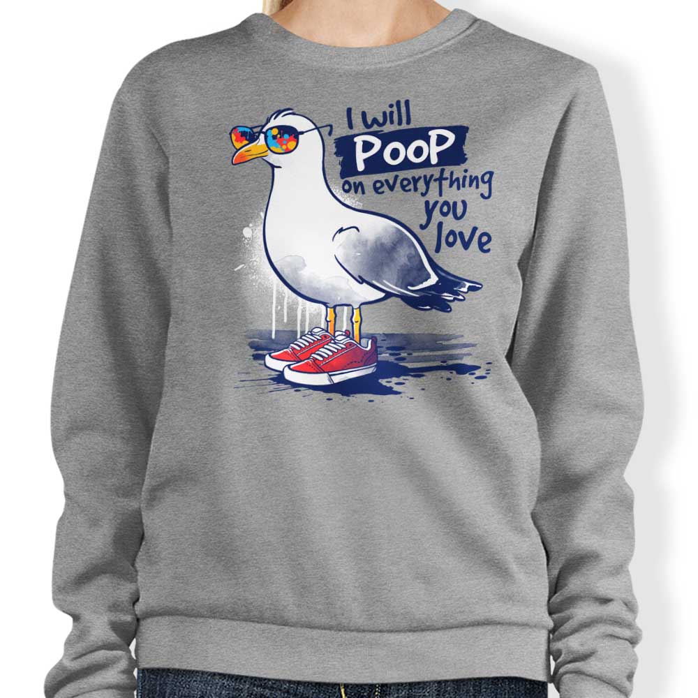 NemiMakeIt Seagull Love Fashionable Sweatshirt