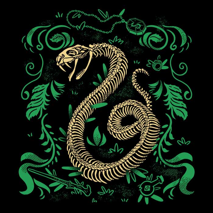 Snake Fossil Crewneck Sweatshirt - A Stylish Garment by Fitas Artwork