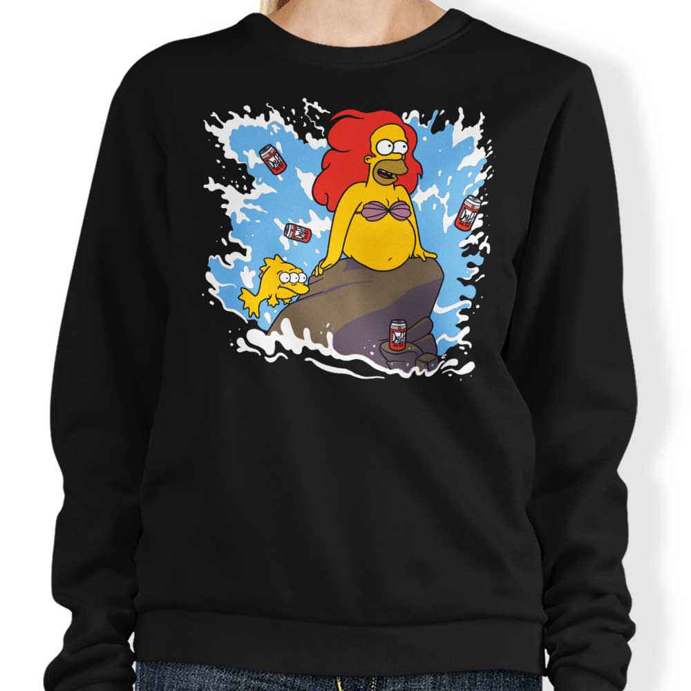 The Little Beerman Crewneck Sweatshirt by Leepianti - Comfortable and Durable Apparel