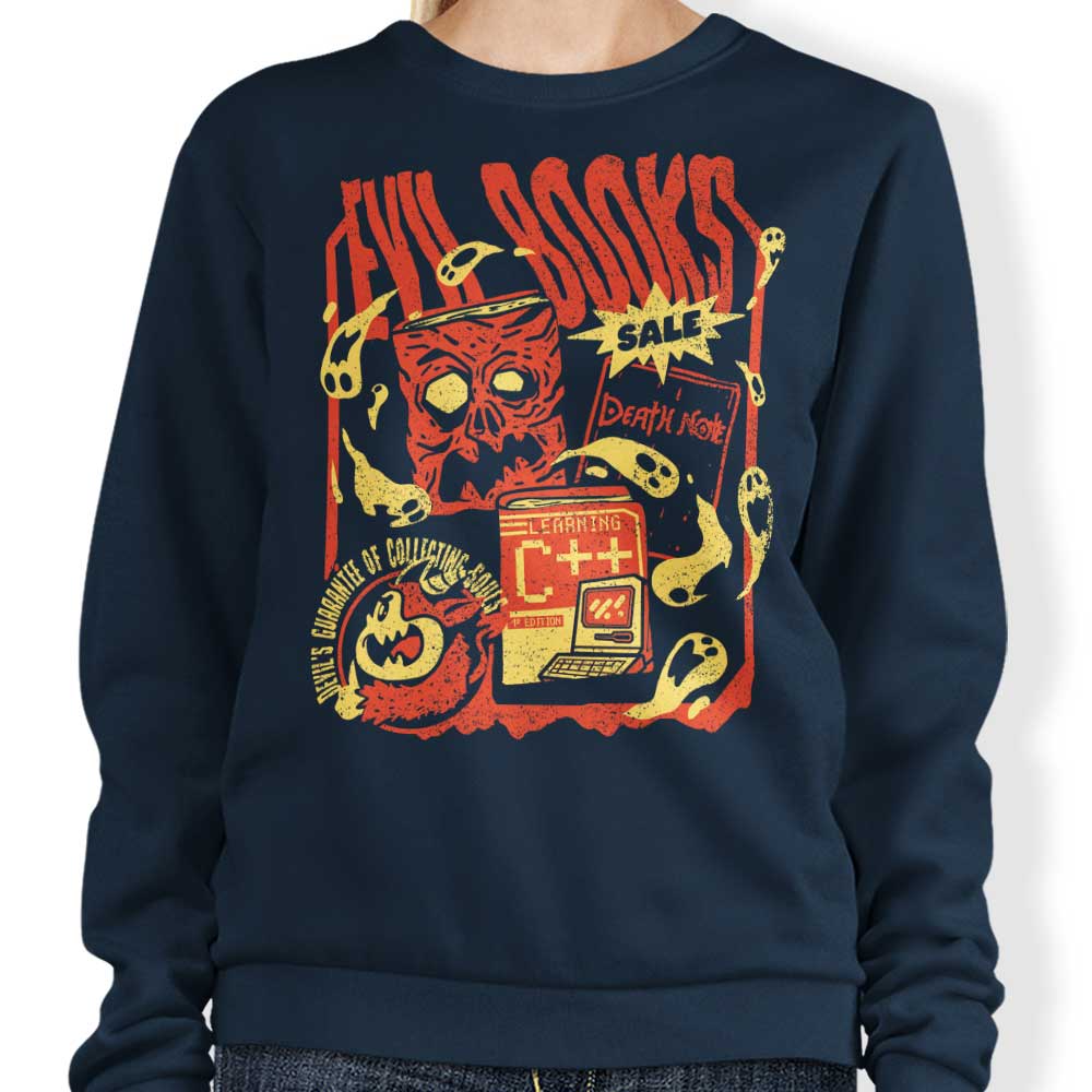 Sketchdemao's Evil Book Sale Crewneck Sweatshirt - S to 4XL Sizes