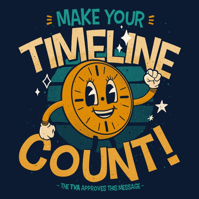 Teesgeex 'Make Your Timeline Count' Comfortable Crewneck Sweatshirt in S - 4XL