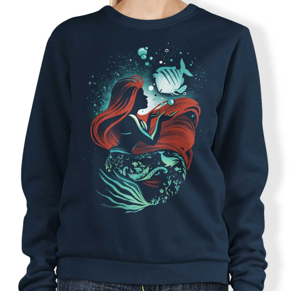 Alemaglia's Mermaid Song Crewneck Sweatshirt for All Sizes