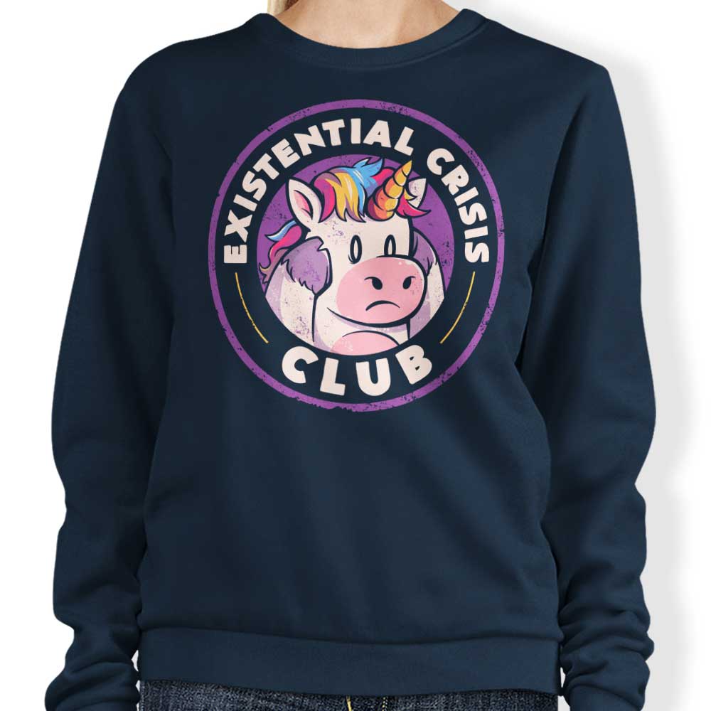 Existential Crisis Club Unisex Sweatshirt for a Thoughtful Fashion Statement