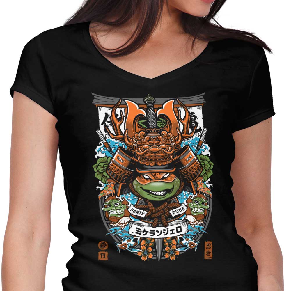 Women's Stylish Samurai-Inspired V-Neck Party Top