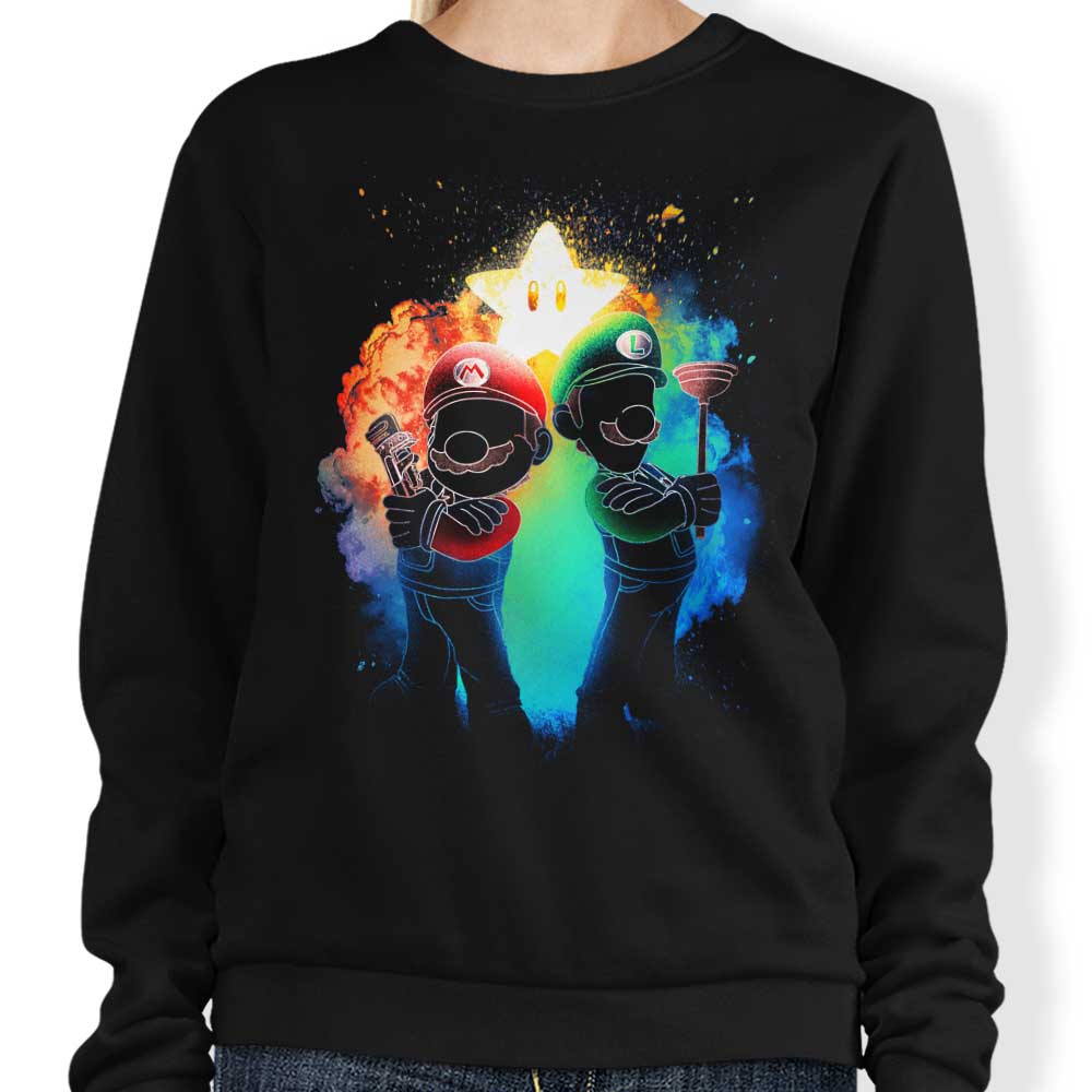 Donnie Illustrations' Soul of the Plumbers Comfortable Crewneck Sweatshirt