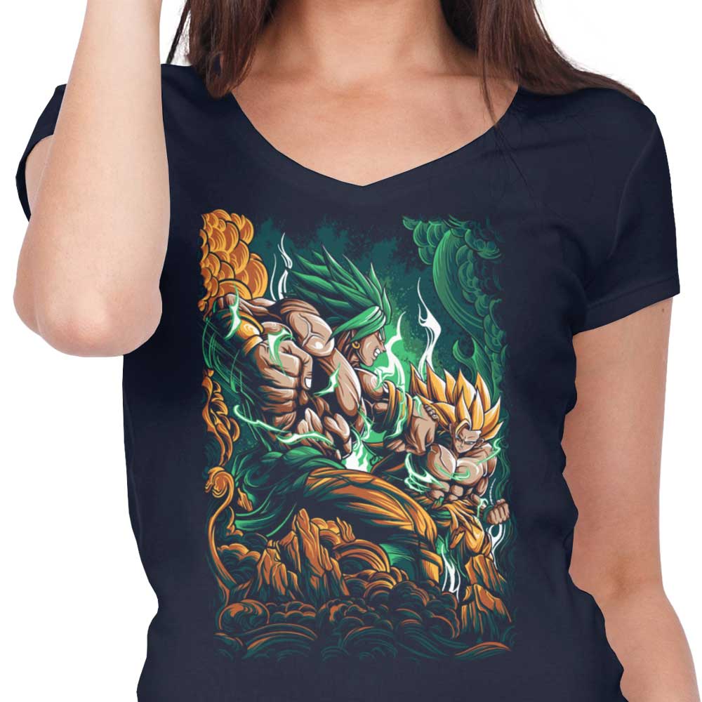 Alanside's Legendary Battle Women's V-Neck T-Shirt