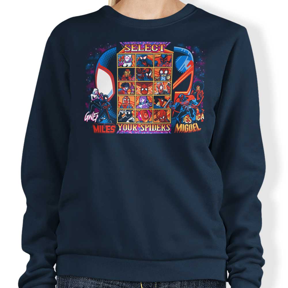Spiders' Clash - Stylish Sweatshirt for Fashion Enthusiasts
