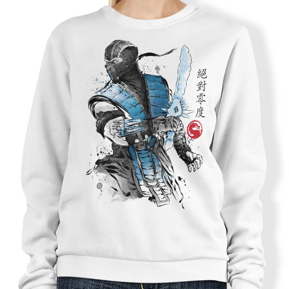 Ice Warrior Sumi-e Stylish Sweatshirt by Dr. Monekers