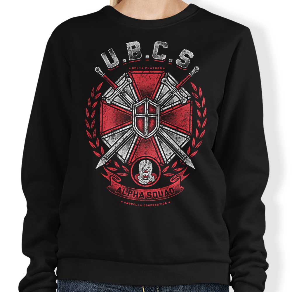 Comfortable Alpha Squad Crewneck Sweatshirt in S - 4XL Sizes