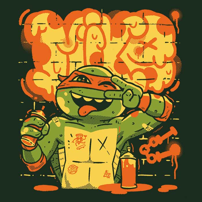 Mikey Mayhem Crewneck Sweatshirt by Fitas Artwork