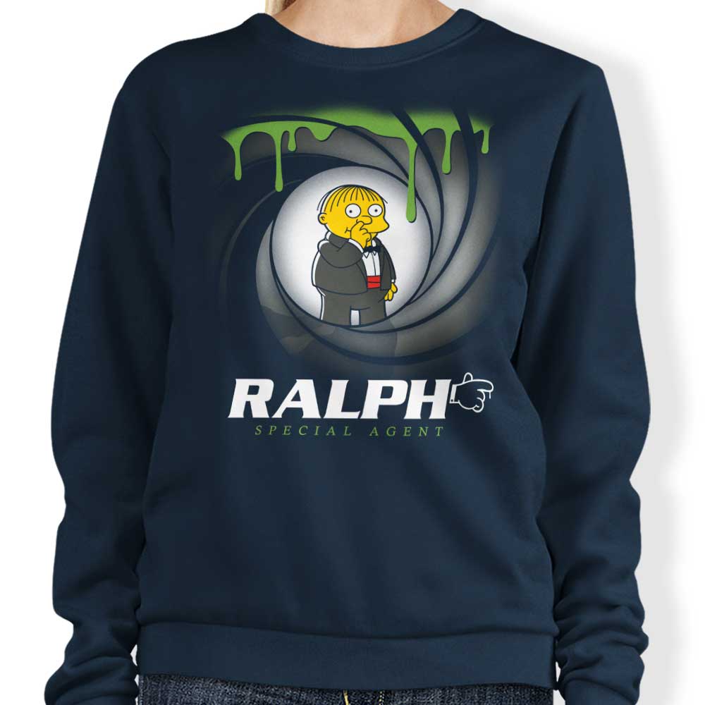 Special Agent Ralph Themed Crewneck Sweatshirt for Casual Wear