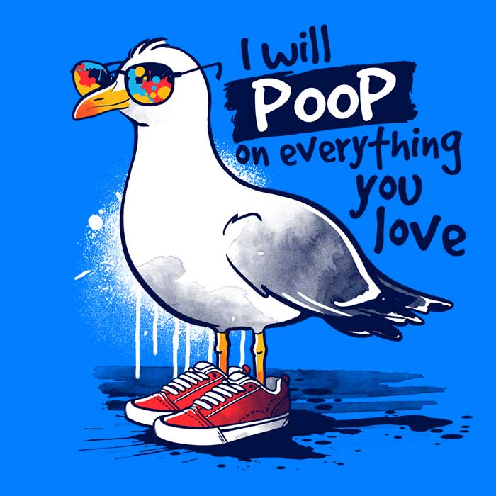 NemiMakeIt Seagull Love Fashionable Sweatshirt