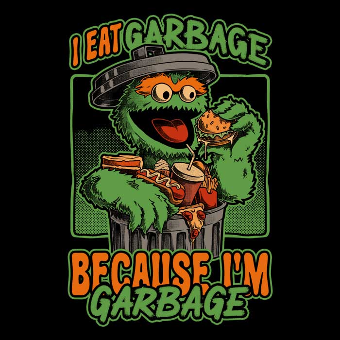 Studio Mootant 'I Eat Garbage' Crewneck Sweatshirt for All Sizes
