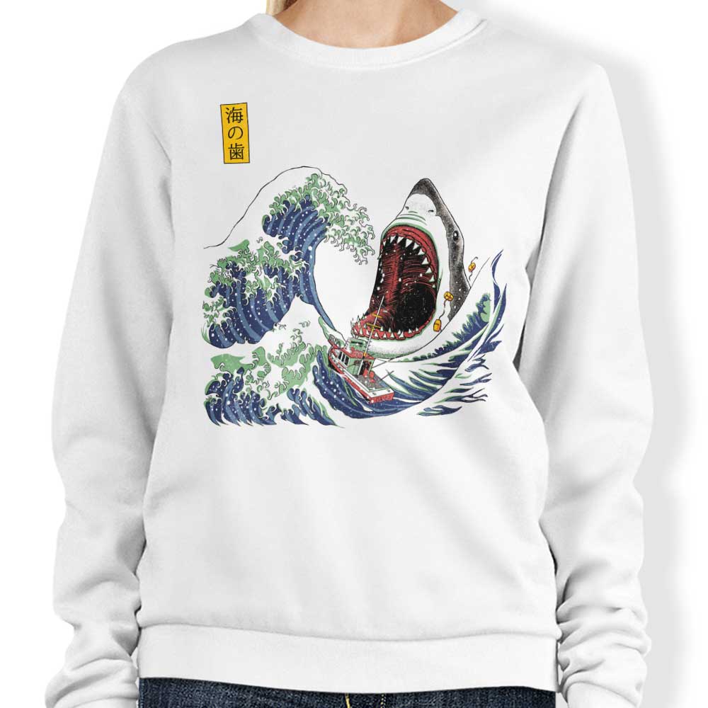 Ninjaink's Fantastic Great White Off Amity Crewneck Sweatshirt