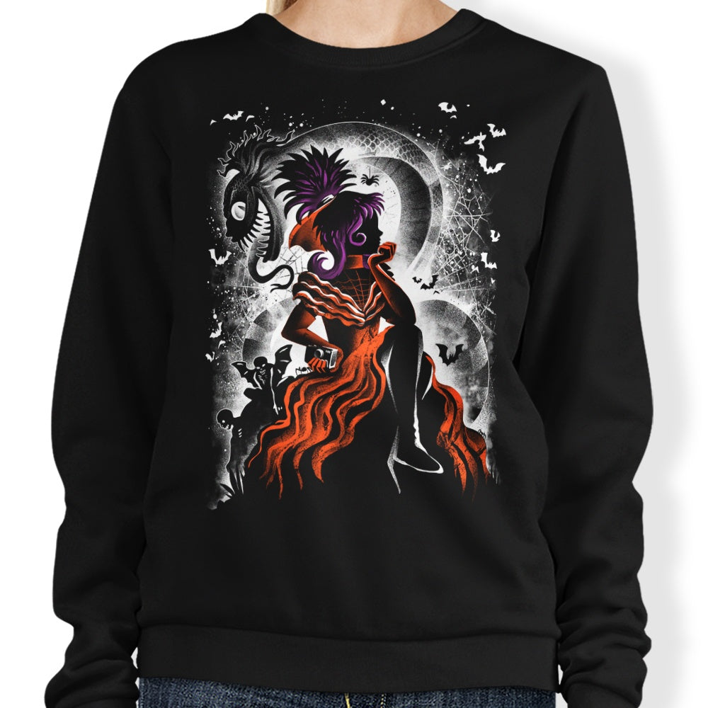 Stylish Gothic Bride Design Sweatshirt by Alemaglia