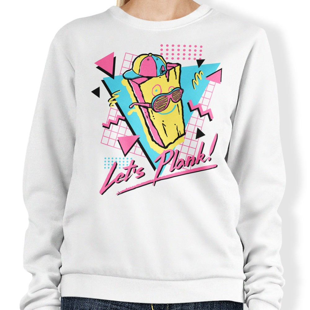 Demonigote Let's Plank Crewneck Sweatshirt for Comfortable Wearing