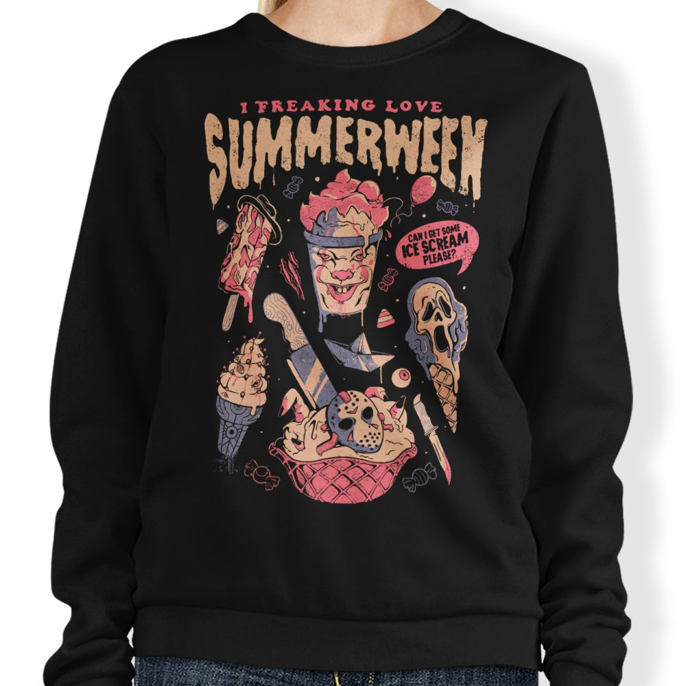 Edu.ely's Summerween Comfortable Crewneck Sweatshirt in S - 4XL Sizes