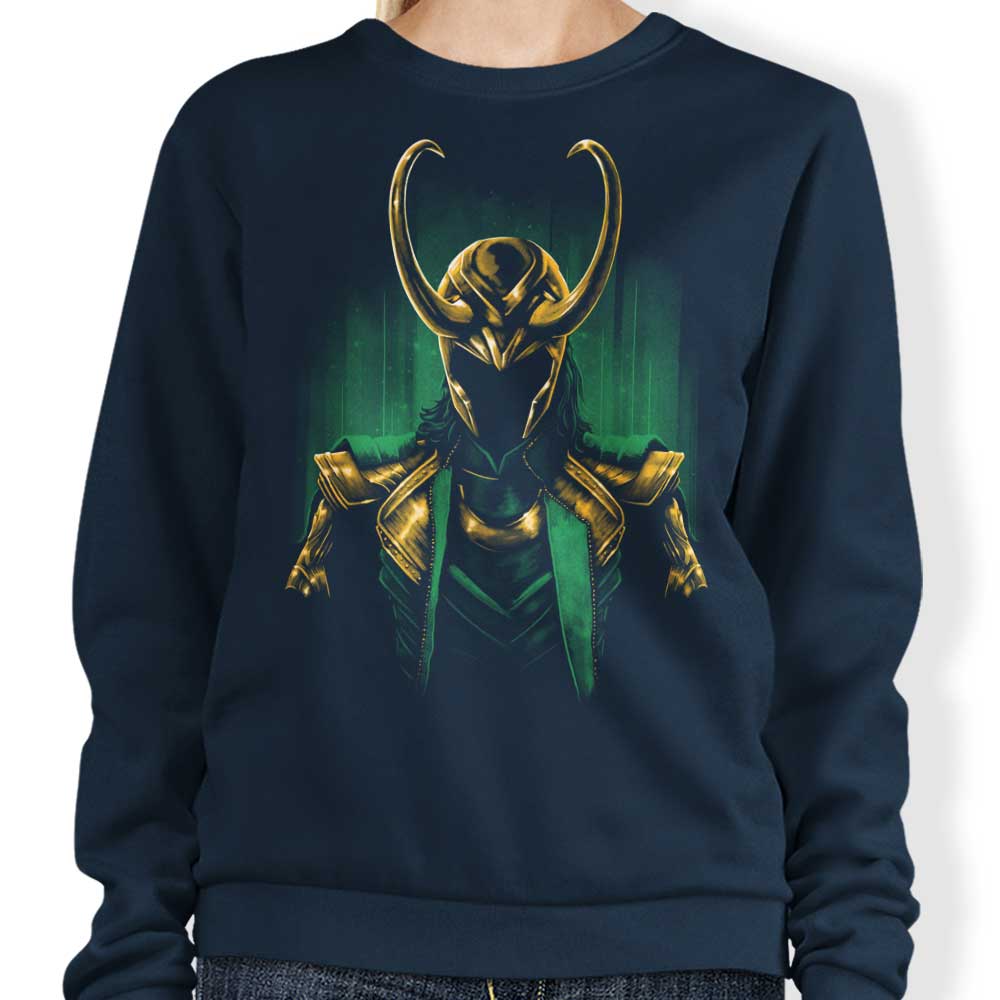 Teesgeex Mischief Armor Crewneck Sweatshirt in S - 4XL Sizes