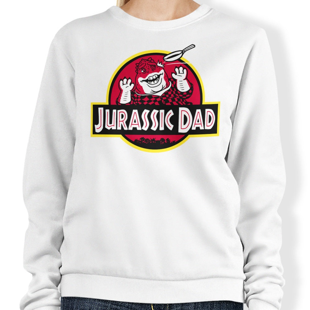 Raffiti's Jurassic Dad Comfortable Crewneck Sweatshirt