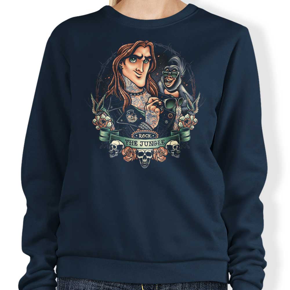 Save the Jungle - Comfortable 8.5-ounce Crewneck Sweatshirt