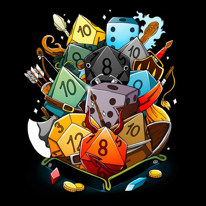 Comfortable Sweatshirt Dice Holder by Vallina84