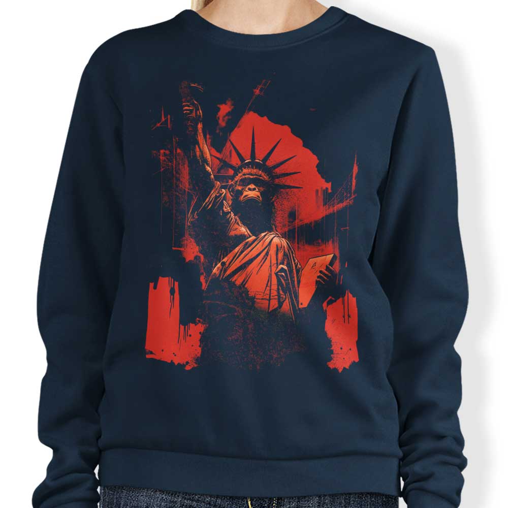 Kharmazero Primal Liberty Crewneck Sweatshirt for Men and Women in Multiple Sizes